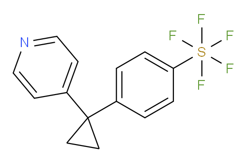 4-(1-(pyridin-4-yl)cyclopropyl)(pentafluoromercapto)benzene