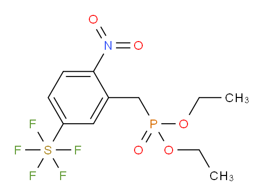 [3-[(Diethoxyphosphinyl)methyl]-4-nitrophenyl]sulfur pentafluoride