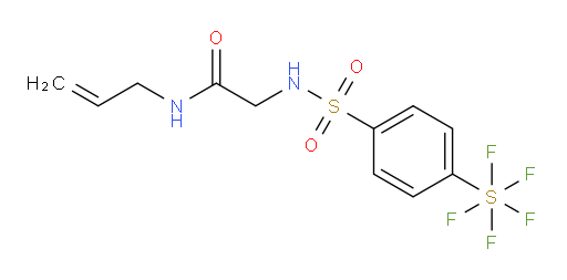 N-allyl-2-(4-(pentafluoromercapto)phenylsulfonamido)acetamide