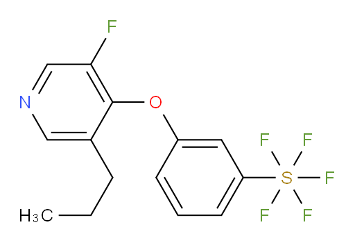 3-((3-fluoro-5-propylpyridin-4-yl)oxy)(pentafluoromercapto)benzene