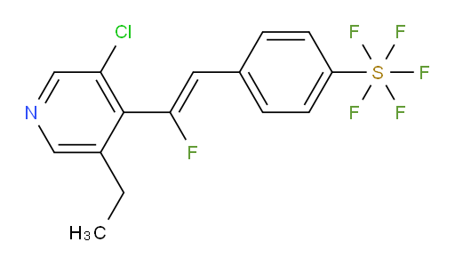 (Z)-4-(2-(3-chloro-5-ethylpyridin-4-yl)-2-fluorovinyl)(pentafluoromercapto)benzene