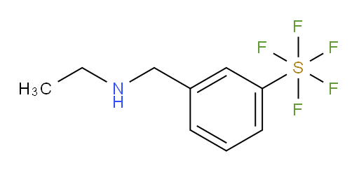 3-((ethylamino)methyl)(pentafluoromercapto)benzene