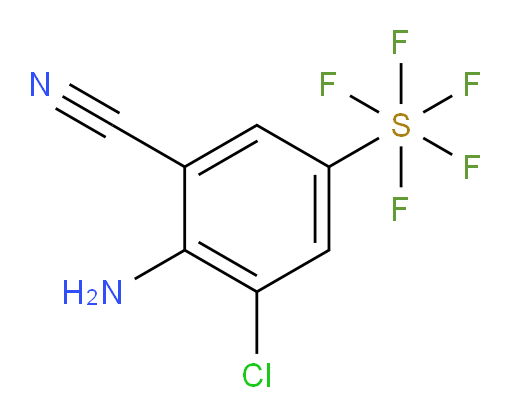 (4-amino-3-chloro-5-cyanophenyl)sulfur pentafluoride