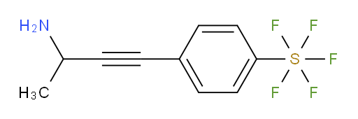 4-(3-aminobut-1-yn-1-yl)(pentafluoromercapto)benzene