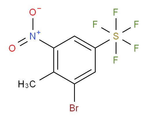 3-bromo-4-methyl-5-nitro(pentafluoromercapto)benzene