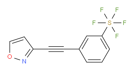 3-(isoxazol-3-ylethynyl)(pentafluoromercapto)benzene