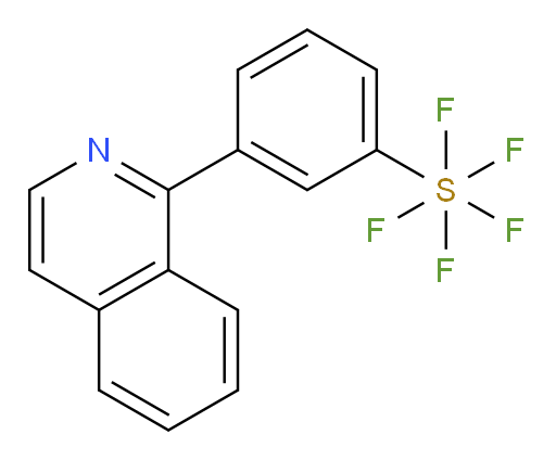 3-(isoquinolin-1-yl)(pentafluoromercapto)benzene