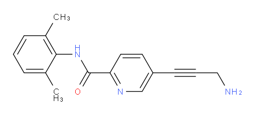 5-(3-aminoprop-1-yn-1-yl)-N-(2,6-dimethylphenyl)picolinamide