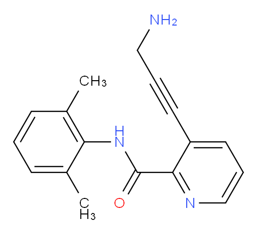 3-(3-aminoprop-1-yn-1-yl)-N-(2,6-dimethylphenyl)picolinamide