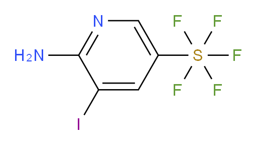 6-amino-5-iodopyridine-3-ylsulfur pentafluoride