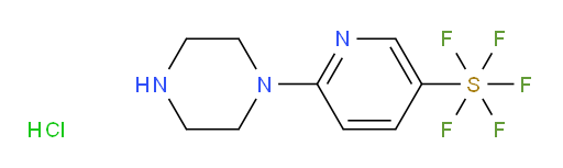 6-(piperazin-1-yl)pyridine-3-ylsulfur pentafluoride hydrochloride