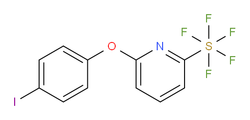 6-(4-iodophenoxy)pyridine-2-ylsulfur pentafluoride