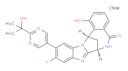 (7R,14R)-10-Fluoro-6,7-dihydro-1-hydroxy-11-[2-(1-hydroxy-1-methylethyl)-pyrimidin-5-yl]-7,14-methanobenzimidazo[1,2-b][2,5]benzodiazocin-5(14H)--one