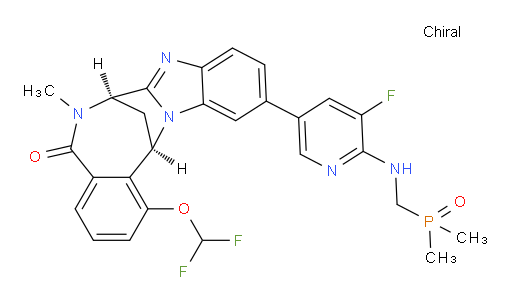 (7R,14R)-1-(difluoromethoxy)-11-[6-[[(dimethylphosphinyl)methyl]amino]-5-fluoropyridin-3-yl]-6,7-dihydro-6-methyl-7,14-Methanobenzimidazo[1,2-b][2,5]benzodiazocin-5(14H)--one
