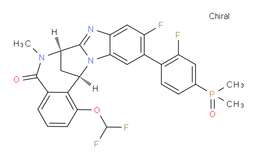 (7R,14R)-1-(difluoromethoxy)-11-[4-(dimethylphosphinyl)-2-fluorophenyl]-10-fluoro-6,7-dihydro-6-methyl-7,14-Methanobenzimidazo[1,2-b][2,5]benzodiazocin-5(14H)--one