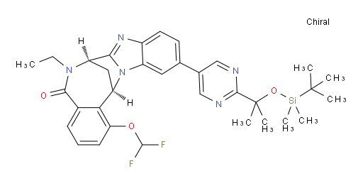 (7R,14R)-1-(difluoromethoxy)-11-[2-[1-[[(tert-butyl)dimethylsilyl]oxy]-1-methylethyl]pyrimidin-5-yl]-6-ethyl-6,7-dihydro-7,14-Methanobenzimidazo[1,2-b][2,5]benzodiazocin-5(14H)--one