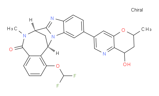 (7R,14R)-1-(difluoromethoxy)-11-(4-hydroxy-2-methyl-3,4-dihydro-2H-pyrano[3,2-b]pyridin-7-yl)-6-methyl-6,7-dihydro-7,14-methanobenzo[f]benzo[4,5]imidazo[1,2-a][1,4]diazocin-5(14H)-one