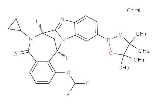 (7R,14R)-6-cyclopropyl-1-(difluoromethoxy)-6,7-dihydro-11-(4,4,5,5-tetramethyl-1,3,2-dioxaborolan-2-yl)-7,14-Methanobenzimidazo[1,2-b][2,5]benzodiazocin-5(14H)--one