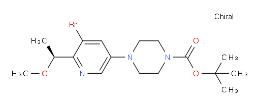 tert-butyl 4-[5-bromo-6-[(1S)-1-methoxyethyl]pyridin-3-yl]piperazine-1-carboxylate