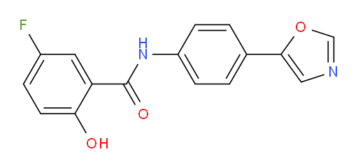 5-fluoro-2-hydroxy-N-(4-(oxazol-5-yl)phenyl)benzamide