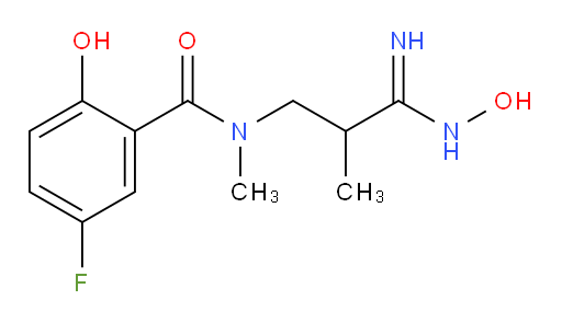 5-fluoro-2-hydroxy-N-(3-(hydroxyamino)-3-imino-2-methylpropyl)-N-methylbenzamide