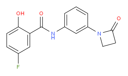 5-fluoro-2-hydroxy-N-(3-(2-oxoazetidin-1-yl)phenyl)benzamide