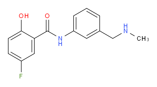 5-fluoro-2-hydroxy-N-(3-((methylamino)methyl)phenyl)benzamide