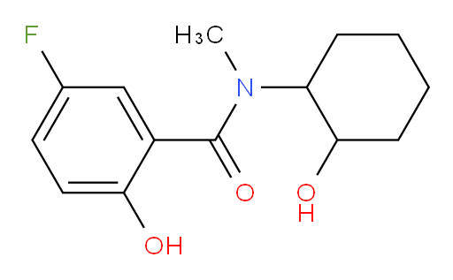 5-fluoro-2-hydroxy-N-(2-hydroxycyclohexyl)-N-methylbenzamide