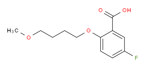 5-fluoro-2-(4-methoxybutoxy)benzoic acid