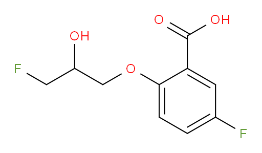 5-fluoro-2-(3-fluoro-2-hydroxypropoxy)benzoic acid