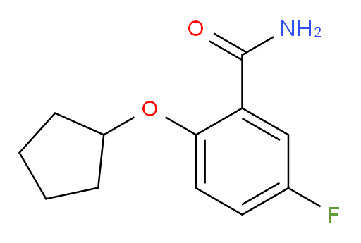 2-(cyclopentyloxy)-5-fluorobenzamide
