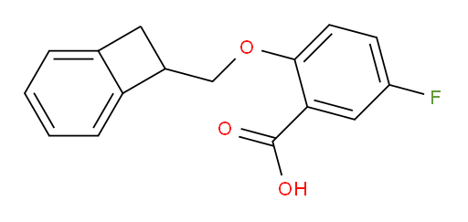 2-(bicyclo[4.2.0]octa-1,3,5-trien-7-ylmethoxy)-5-fluorobenzoic acid