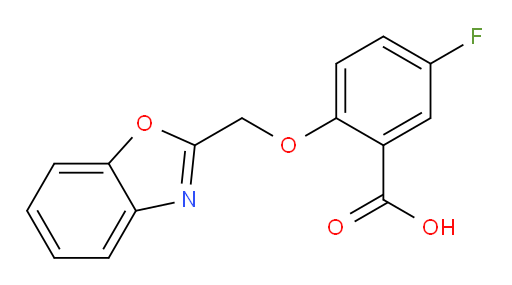 2-(benzo[d]oxazol-2-ylmethoxy)-5-fluorobenzoic acid
