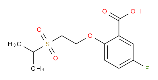 5-fluoro-2-(2-(isopropylsulfonyl)ethoxy)benzoic acid