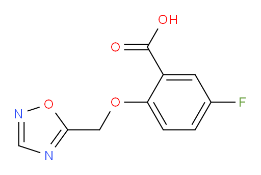 2-((1,2,4-oxadiazol-5-yl)methoxy)-5-fluorobenzoic acid