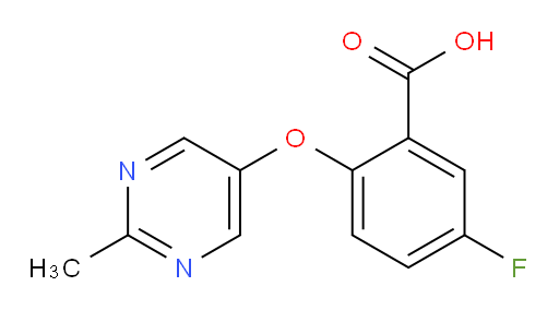 5-fluoro-2-((2-methylpyrimidin-5-yl)oxy)benzoic acid