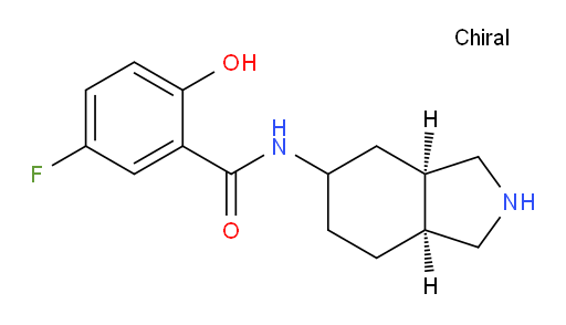 5-fluoro-2-hydroxy-N-((3aR,7aS)-octahydro-1H-isoindol-5-yl)benzamide