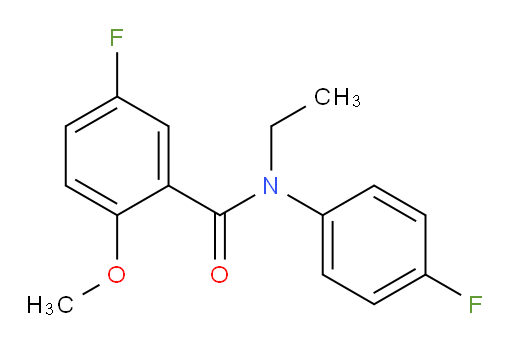 N-ethyl-5-fluoro-N-(4-fluorophenyl)-2-methoxybenzamide