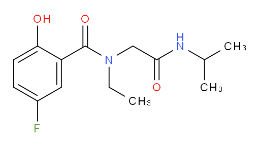 N-ethyl-5-fluoro-2-hydroxy-N-(2-(isopropylamino)-2-oxoethyl)benzamide