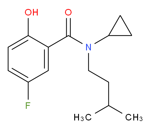 N-cyclopropyl-5-fluoro-2-hydroxy-N-isopentylbenzamide