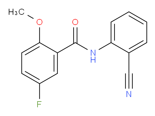 N-(2-cyanophenyl)-5-fluoro-2-methoxybenzamide