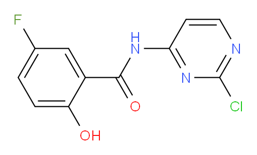 N-(2-chloropyrimidin-4-yl)-5-fluoro-2-hydroxybenzamide