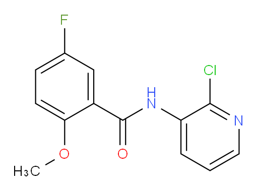 N-(2-chloropyridin-3-yl)-5-fluoro-2-methoxybenzamide