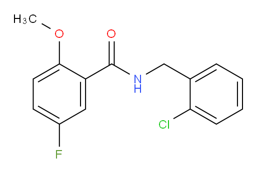 N-(2-chlorobenzyl)-5-fluoro-2-methoxybenzamide