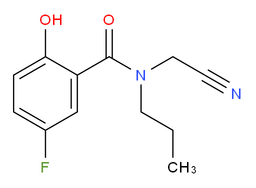 N-(cyanomethyl)-5-fluoro-2-hydroxy-N-propylbenzamide