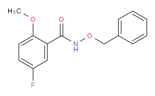 N-(benzyloxy)-5-fluoro-2-methoxybenzamide