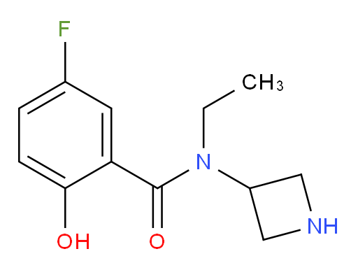N-(azetidin-3-yl)-N-ethyl-5-fluoro-2-hydroxybenzamide
