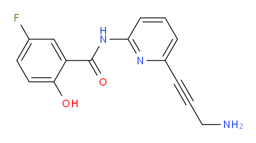 N-(6-(3-aminoprop-1-yn-1-yl)pyridin-2-yl)-5-fluoro-2-hydroxybenzamide