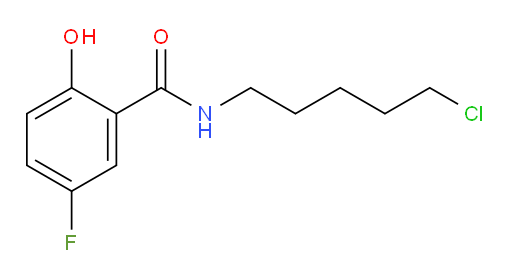 N-(5-chloropentyl)-5-fluoro-2-hydroxybenzamide