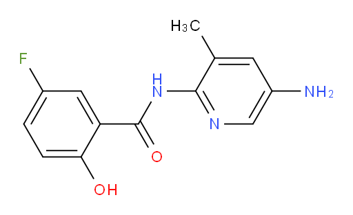 N-(5-amino-3-methylpyridin-2-yl)-5-fluoro-2-hydroxybenzamide